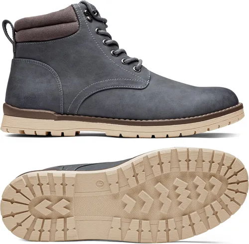 Vista 2 de Vostey Botas de senderismo para hombre, impermeables, botas chukka casuales para hombre