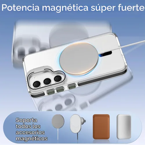 Vista 3 de USLAI - Carcasa para Samsung Galaxy S23 5G, soporte de anillo de cámara Negro
