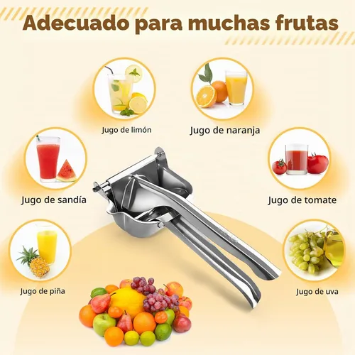 Vista 5 de Exprimidor manual de acero inoxidable, exprimidor de jugo de naranja, exprimidor de limón de acero inoxidable, exprimidor de jugo de naranja