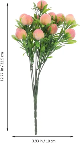 Vista 6 de VOSAREA Ramo artificial de 2 piezas para decoración del hogar, ramas artificiales, arreglos florales, floreros, decoración del hogar, decoración