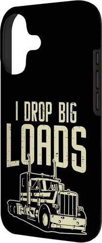 Vista 2 de I Drop Big Loads Semi Truck Truck Driver Trucker - Funda de regalo para iPhone 17