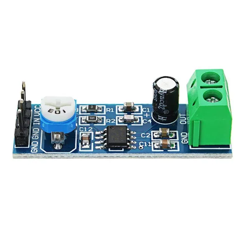 Vista 3 de HiLetgo Módulo amplificador de audio mono LM386 200 veces AMP Solo 5V-12V 10K ajustable (paquete de 2)