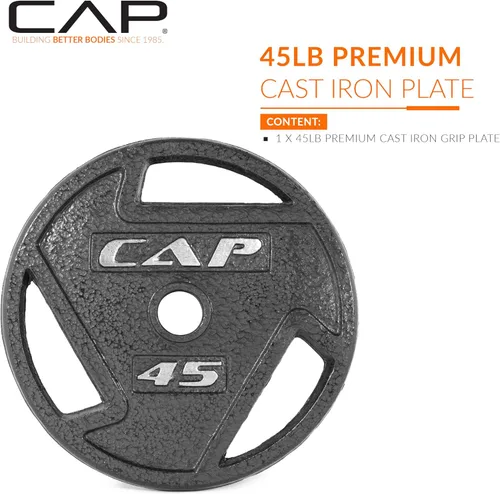 Vista 2 de CAP Barbell Placa de peso olímpica de 2 pulgadas Múltiples opciones