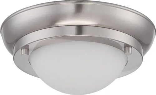 Vista 3 de Nuvo 62/514 Montaje empotrado de una luz, 9.63 pulgadas, Pwt, Nckl, B/S, Slvr