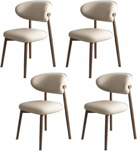 Vista 42 de Solid Wood Dining Chairs Kitchen Chairs Set of 2 Mid Century Modern Dining Chairss with Wooden Frame and Upholstered, Armless, Cafe Casual Chairss