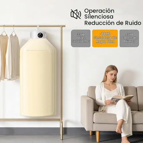 Vista 6 de Secadora de Ropa Portátil Uten, Secador Mini Ligero para Secado Rápido de Ropa en Apartamentos, RVs, Hoteles y Viajes