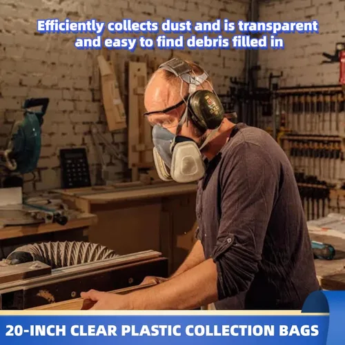 Vista 5 de Bolsa de repuesto para colector de polvo mejorada y resistente bolsa de recolección de polvo transparente para recolección de polvo DC-1100VX