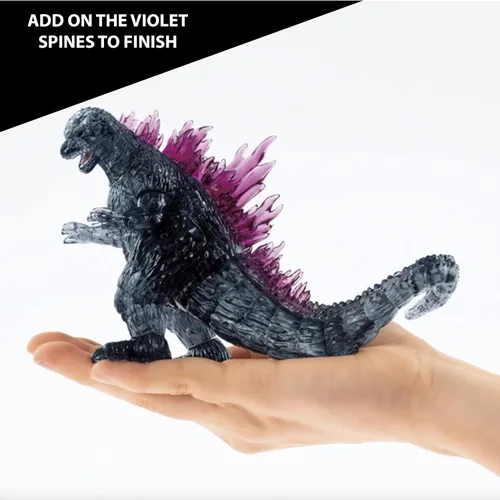 Vista 6 de Bepuzzled, Godzilla Ultra Deluxe - Rompecabezas de cristal 3D, para amantes de Godzilla, coleccionistas y rompecabezas a partir de 12 años