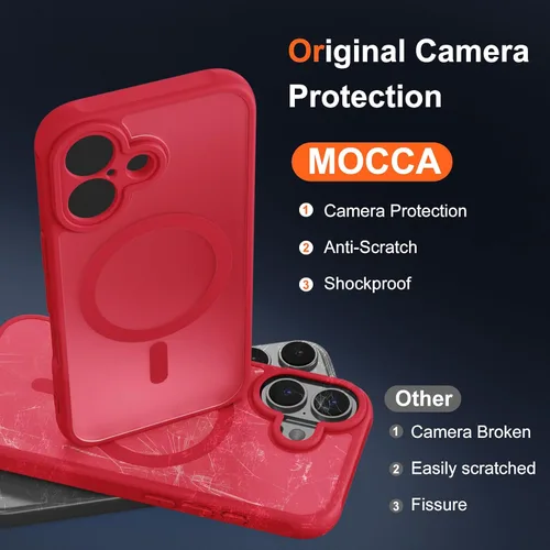 Vista 149 de MOCCA - Funda magnética resistente para iPhone XR de 6.1 pulgadas, compatible con MagSafe, funda con protección contra caídas de grado militar