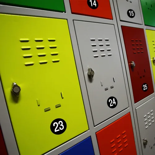 Vista 6 de Outus 10 hojas de 1 a 50 calcomanías de números pequeños para el aula, calcomanías de vinilo con números consecutivos, autoadhesivas, impermeables