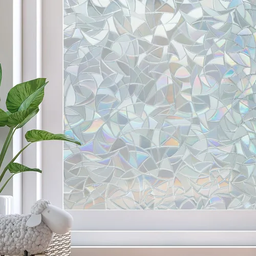 Vista 17 de Película opaca para ventana, 100% con bloqueo de luz solar, cubierta de privacidad extraíble para ventana, tinte para ventanas de vidrieras