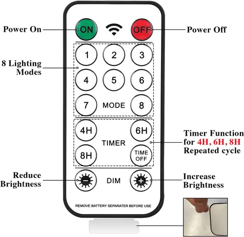 Vista 7 de Lightess Decoración de pared con tarro de masón, apliques de pared rústicos con control remoto Decoración del hogar, luces de hadas LED, luces