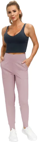 Vista 5 de THE GYM PEOPLE - Pantalones deportivos ajustados para mujer, ligeros, para entrenamiento, yoga, correr y descanso