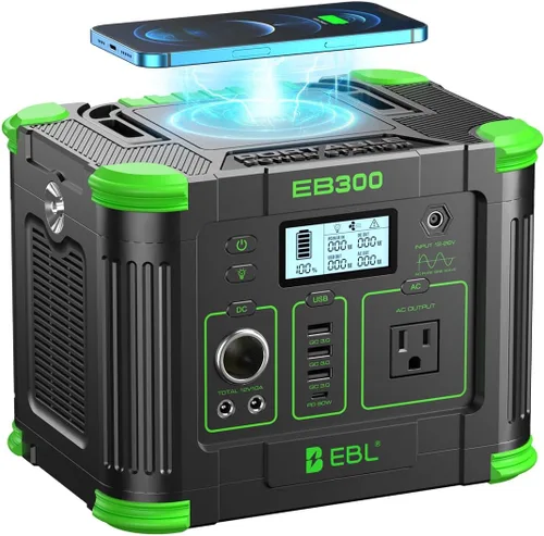 Vista 7 de EBL Generador solar portátil de la central eléctrica de 330W 288.6Wh para Verde