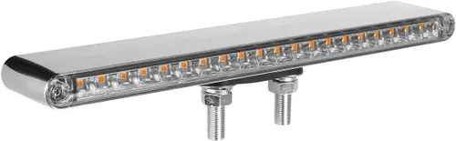 Vista 3 de Partsam Kit de barras de luz LED rojo/ámbar con lente transparente de doble cara para camión semi remolque