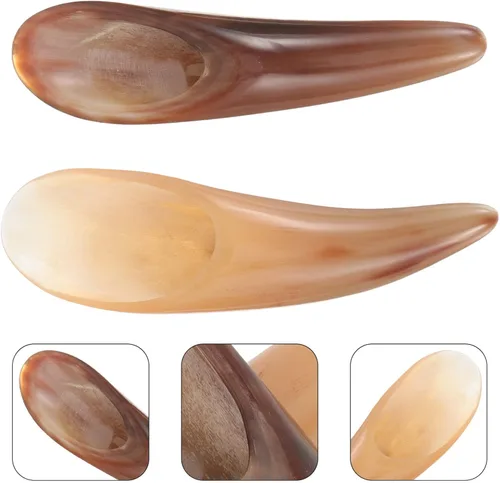 Vista 4 de FOMIYES Herramienta de raspado Gua Sha, raspadores de masaje, cuerno de buey, herramienta de masaje de raspado Gua Sha, gran herramienta
