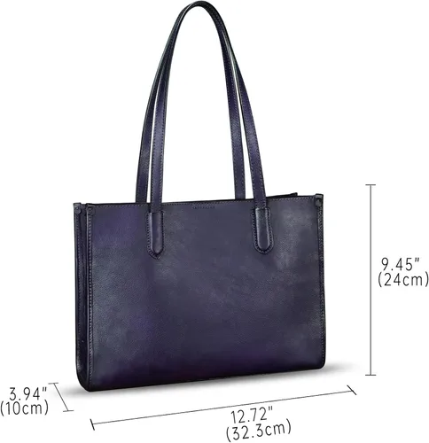 Vista 5 de Genuine Leather Shoulder Ba for Women Tote Bag Crossbody Hobo Bags Vintage Satchel Purse Handbag