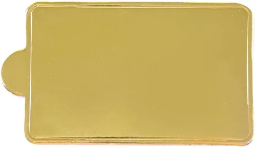 Vista 7 de Efavormart - Paquete de 50 bandejas de papel rectangulares doradas para postres, tableros para tartas, 2.4 x 4 pulgadas