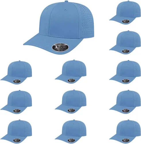Vista 22 de Cap America i8533 Flexfit 110 Gorra Snapback Perforada de Rendimiento de Perfil Medio de 6 Paneles con Protección UV y Snapback Ajustable