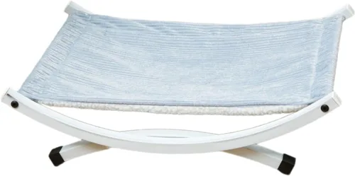 Vista 7 de Cama elevada para interiores y exteriores, hamaca elevada para mascotas, moderna y elegante cama elevada para gatos, tumbona para cachorros para uso