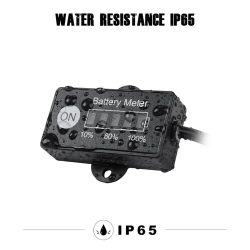 Vista 5 de Medidor de nivel de batería de plomo ácido de 12 V y 24 V para carrito de golf, monitor de capacidad de batería LED para Club Car Star Carretilla