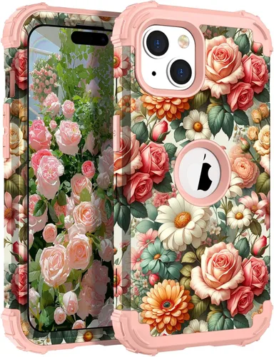 Vista 26 de Hocase Funda para iPhone SE 2022/2020, resistente a prueba de golpes, de plástico duro+goma de silicona, funda protectora híbrida para iPhone SE