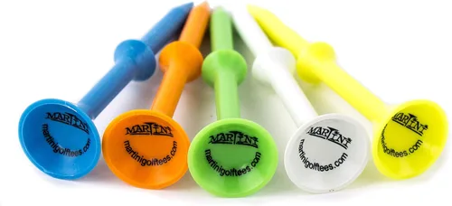 Vista 2 de Martini Camisetas de golf DMT007 de plástico duradero (5 unidades), colores surtidos, 3.25 pulgadas