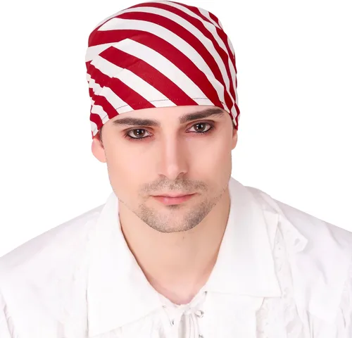 Vista 5 de ThePirateDressing Pirate Medieval Renaissance Halloween Costume Linen Triangle Bandana