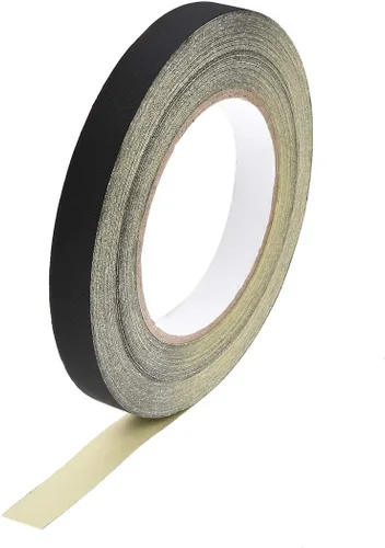Vista 6 de uxcell Cinta de tela de acetato de 0.197 in para portátil reparación de guitarra eléctrica auto cinta adhesiva de alta temperatura negro 98.4