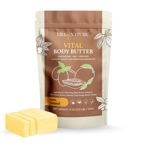 Vista 9 de Era of Nature Manteca de Cacao Cruda – 100% Pura y Sin Refinar, Cacao Prensado en Frío – Para Cuidado de la Piel y del Cabello DIY – Hidratación