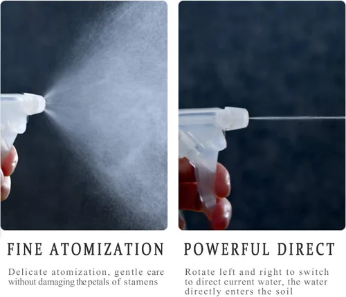 Vista 4 de Botella de spray ámbar para limpieza, plástico saludable y botella de spray de 32 onzas para cabello, manos, ropa, baño y plantas, botellas de spray
