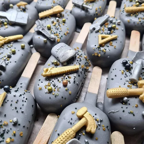 Vista 5 de Herramientas de mano moldes para fondant de chocolate, moldes de silicona, mini alicates, herramientas de construcción, moldes de decoración