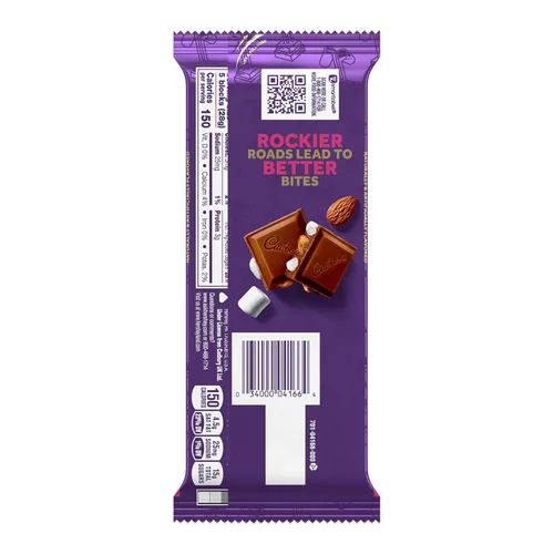Vista 4 de CADBURY DAIRY MILK Rock the Road - Barras de chocolate con leche, 3.5 onzas (14 unidades)