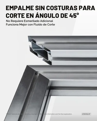Vista 5 de CRALY Hoja de sierra circular de 4-1/2 pulgadas con 42 dientes para cortar aluminio y metal no ferroso, eje de 3/8 mm, con punta de carburo, corte