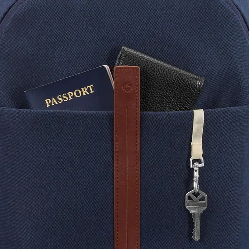 Vista 8 de Mochila de viaje Samsonite Virtuosa con funda acolchada para laptop, Azul marino, Tamaño único, Mochila