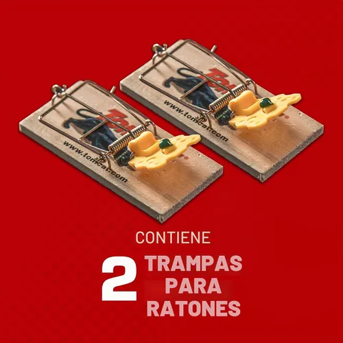 Vista 3 de Tomcat Trampas para ratones (madera), 2 trampas