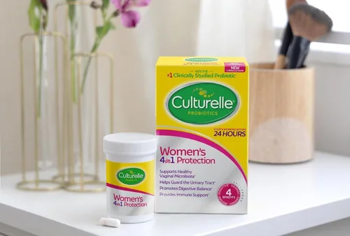 Vista 10 de Culturelle Probióticos 4 en 1 para mujeres, suplemento diario probiótico y prebiótico para apoyar la salud vaginal, salud digestiva, salud