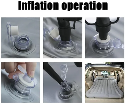 Vista 6 de Car Inflatable Mattress for Smart 1990-2015 2016 2017 2018 2019 2020 2021 2022 2023 Rear Trunk Air Cushion Camping Travel Folding Self Inflating