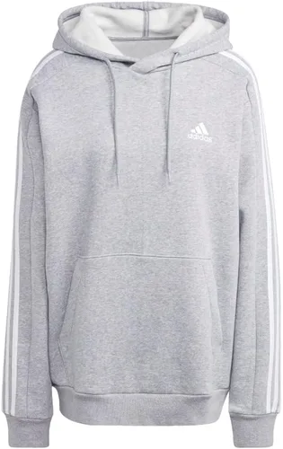 Vista 3 de adidas Sudadera con capucha Essentials Fleece con 3 rayas para hombre