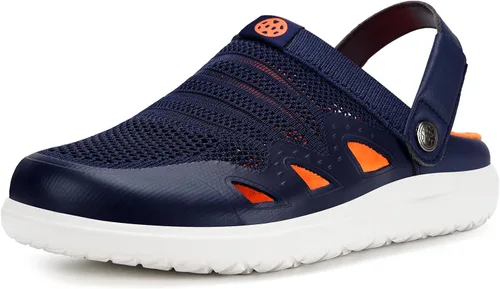 Vista 9 de Zuecos de jardín para hombre y mujer, sandalias transpirables para caminar ortopédicas de verano con suela de fascitis plantar