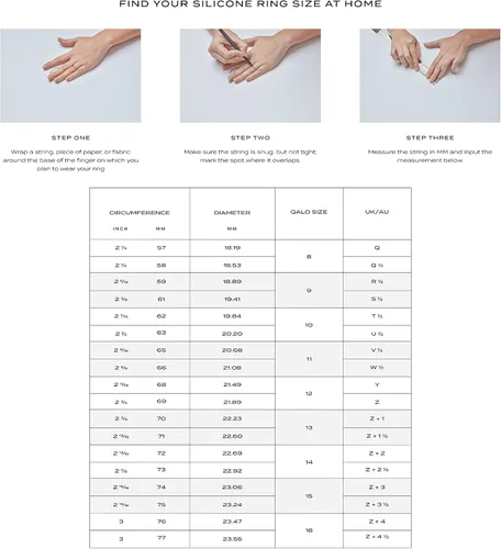 Vista 3 de QALO Colección de anillos de boda de silicona Step Edge Q2X para hombre, Silicona, Mármol