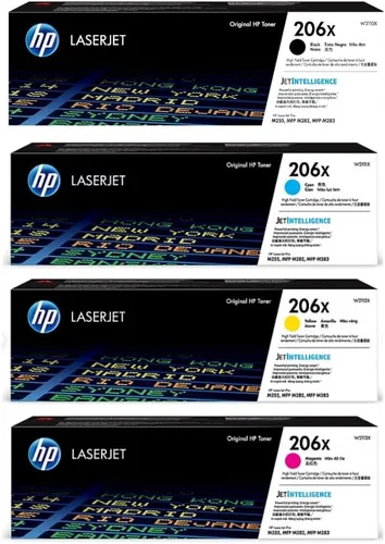 Vista 11 de HP 206X Cartucho de tóner negro Funciona con Color LaserJet Pro M255, MFP M282, serie M283 W2110X
