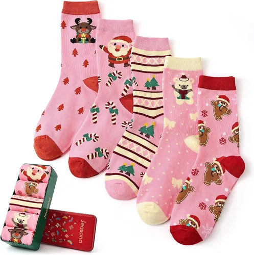 Vista 25 de Jeasona Calcetines lindos para mujer, divertidos regalos de cumpleaños de Navidad para mujeres, madres y adolescentes Funny Gifts as Birthday