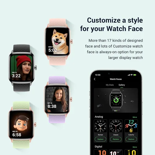 Vista 2 de Vilsaw Smart Watch Fitness Smartwatch with Heart Rate Monitor Sleep Monitor Health and Fitness Tracker with SpO2 Compatible with iPhone and Android