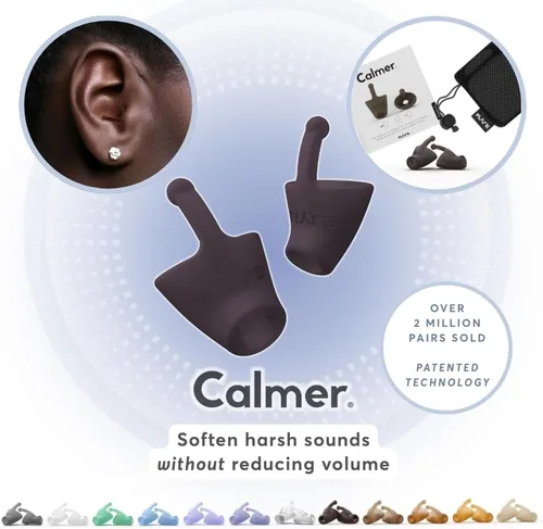 Vista 2 de Flare Calmer Alternativa de tapones para los oídos Alivio diario del ruido Sensibilidad al sonido Alivio del estrés Sin silenciamiento