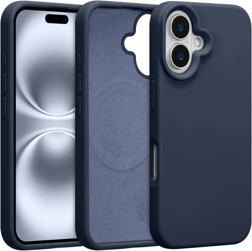 Vista 399 de Funda magnética de silicona para iPhone 13 Pro, color blanco antiguo [Compatible con Magsafe] [Forro de microfibra suave antiarañazos], funda