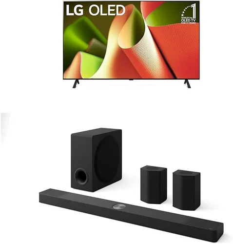 Vista 17 de LG Pantalla plana con procesador Smart TV 4K de 55 pulgadas clase OLED serie B4 con control remoto mágico alimentado por IA con Alexa incorporado