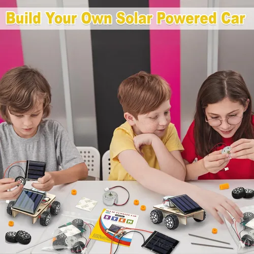 Vista 3 de STEM Science Kits, kits de circuitos solares para automóviles, juguetes