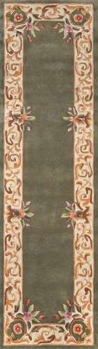 Vista 11 de Momeni Harmony India - Alfombra tradicional de lana copetuda a mano, 8 x 11 pies (HARM2HAI-7IVY80B0)