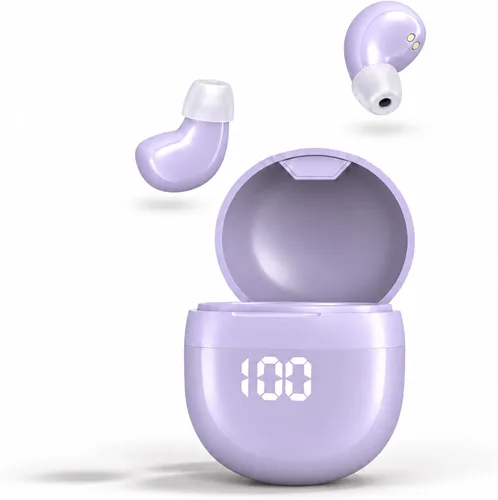 Vista 9 de Auriculares invisibles para dormir de lado, mini auriculares pequeños Skin tone